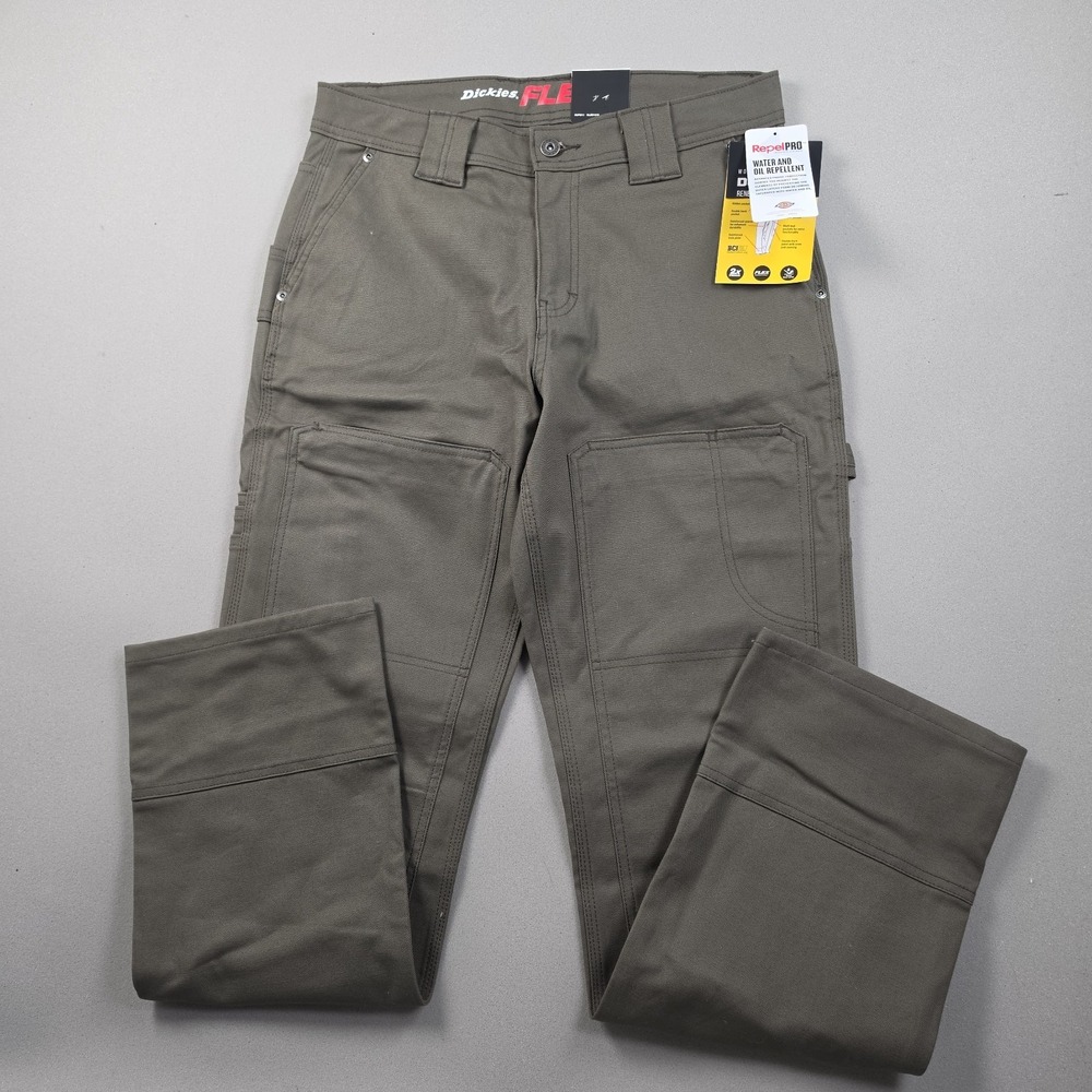 NWT Dickies Women's DuraTech Renegade Work Pants 10/30 Moss Green Duck Carpenter